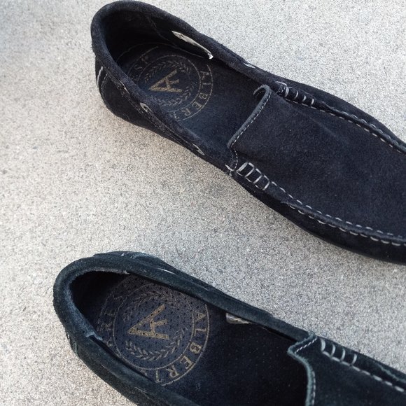 Black Suede Driving Moccasin/Loafer Size 41 Men\'s Shoes Slip On main image 5